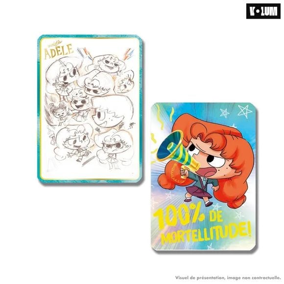 185 cartes à collectionner Mortelle Adèle