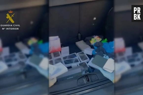 Les faux iPhones et Apple Watch saisis par la Guardia Civil en Espagne