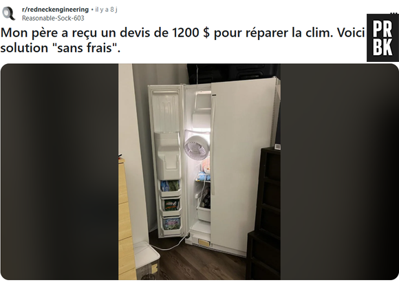 Mauvaise solution pour avoir froid l'été