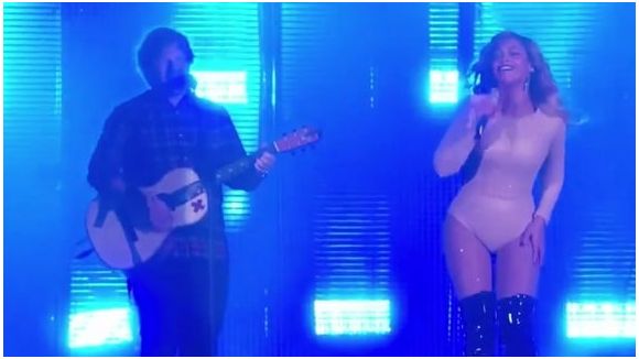Beyoncé et Ed Sheeran chantent "Drunk In Love"