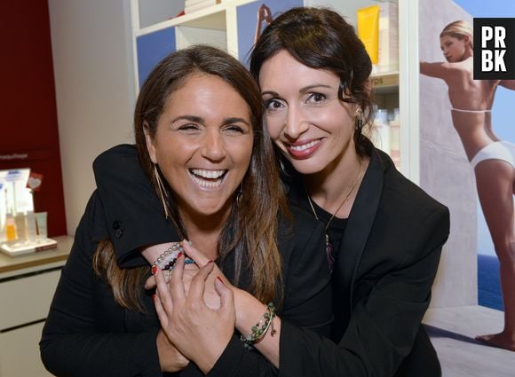 Valérie Benaïm et Géraldine Maillet lors de l'inauguration de la première boutique Clarins Open Spa à Paris, le 1er juin 2017. © Ramsamy Veeren/Bestimage