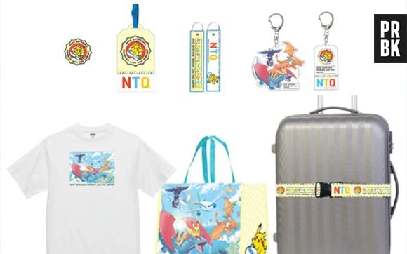 Les produits Pokémon vendus à l'aéroport de Noto.
