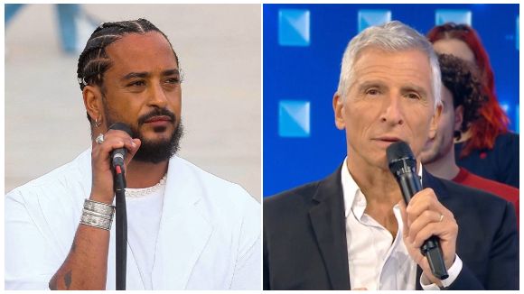 Slimane répond à Nagui en plein concert