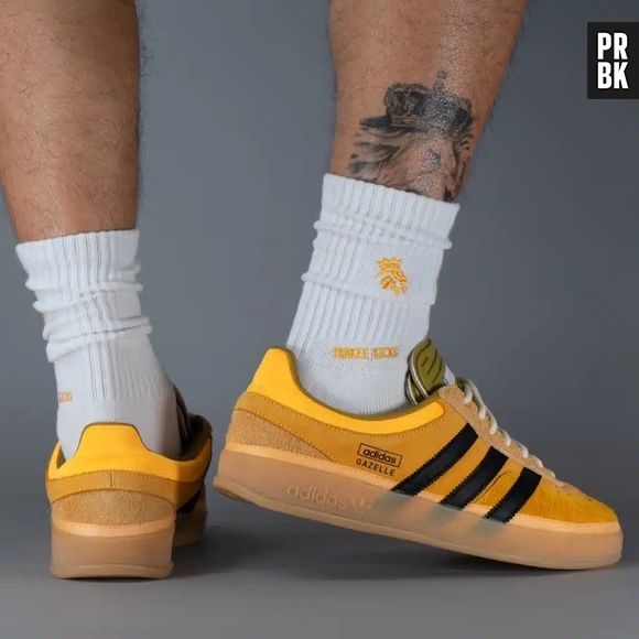 Bad Bunny x adidas Gazelle Indoor Solar Gold