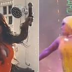 Cardi B jette son micro au visage d'un fan !