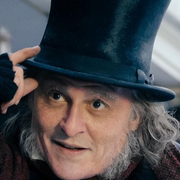 Johnny Depp grimé en Scrooge