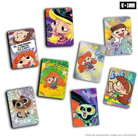 185 cartes à collectionner Mortelle Adèle