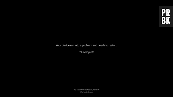 L'écran noir remplace l'écran bleu sur Windows