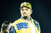 Chris Brown en concert à São Paulo (Brésil) en 2024.