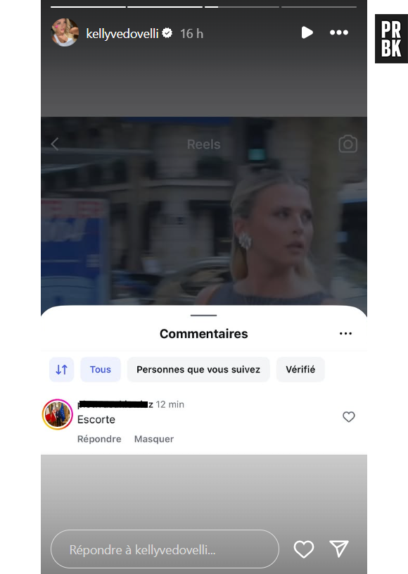 Kelly Vedovelli insultée sur Instagram