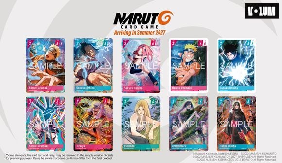Les premières illustrations des cartes du TCG Naruto