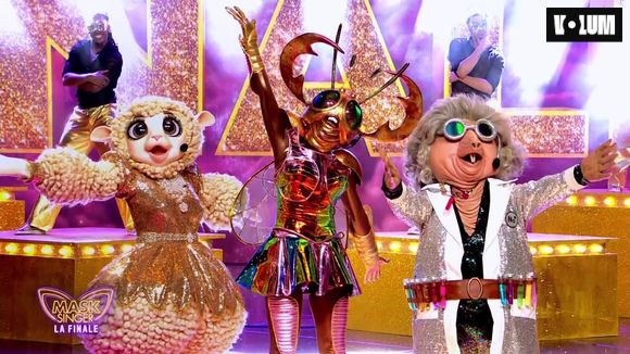 L'Agneau, le Scarabée et la Taupe sur le plateau de Mask Singer le 27 juin sur TF1.