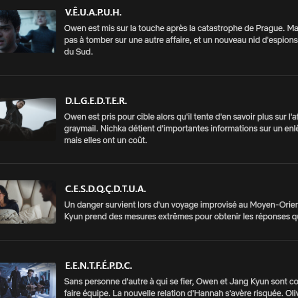The Recruit : que veulent dire les titres de la série ?
