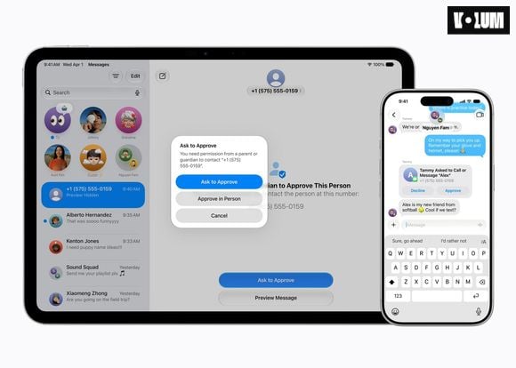 Les nouveaux contrôles permettent de définir plus clairement avec qui les enfants peuvent communiquer par Messages, FaceTime et téléphone.