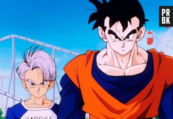 Trunk et Gohan dans Dragon Ball Z : L'histoire de Trunks.