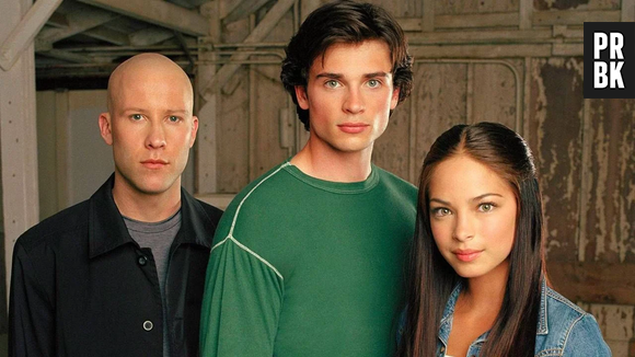 Michael Rosenbaum, Tom Welling et Kristin Kreuk dans la série Smallville