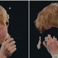 Ed Sheeran fond en larmes en plein concert