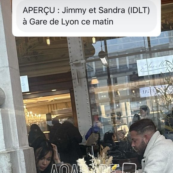 Sandra et Jimmy aperçus ensemble.