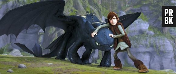 Krokmou et Harold dans le film d'animation Dragons