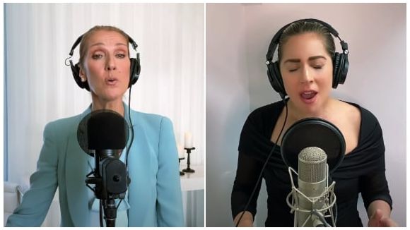 Céline Dion et Lady Gaga chantent "The Prayer"