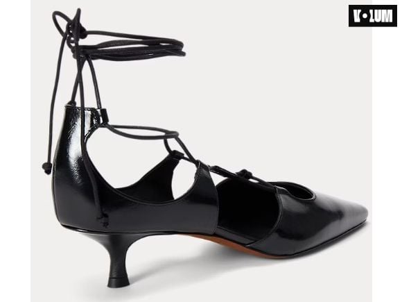 Escarpins à petit talon en cuir de veau de Polo Ralph Lauren