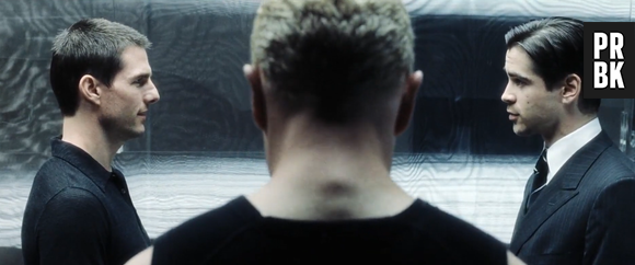 Colin Farrell et Tom Cruise dans Minority Report