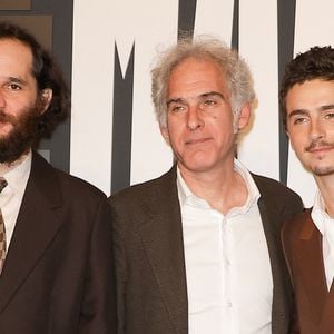 Josh Safdie, Ronald Bronstein et Timothée Chalamet - Avant-première du film "Marty Supreme" au Grand Rex à Paris le 3 février 2026. © Coadic Guirec/Bestimage