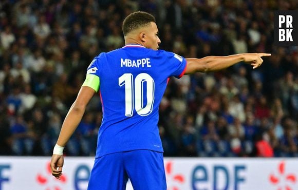 Kylian Mbappé - Match de qualification pour la Coupe du Monde 2026 entre la France et l'Islande (2-1) au Parc des Princes à Paris le 9 septembre 2025. © Christian Liewig/Bestimage