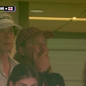 Mick Jagger dans les tribunes du match Angleterre - Norvège.