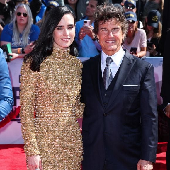 Jennifer Connelly, Tom Cruise à la première du film "Top Gun: Maverick" à San Diego, le 4 mai 2022.