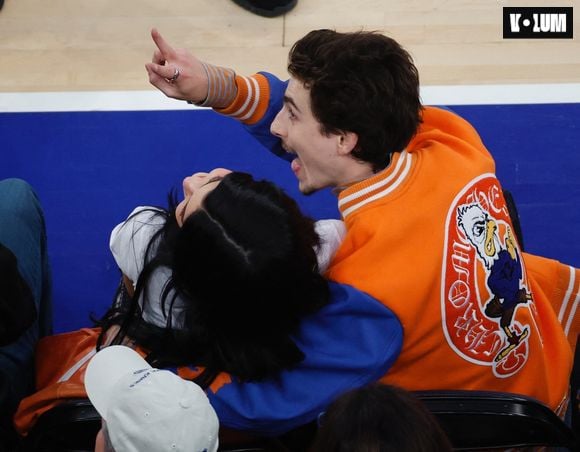 New York, NY  - Timothee Chalamet and Kylie Jenner take in Game 5 Pacers vs Knicks at Madison Square Garden in New York.



Pictured: Kylie Jenner, Timothee Chalamet