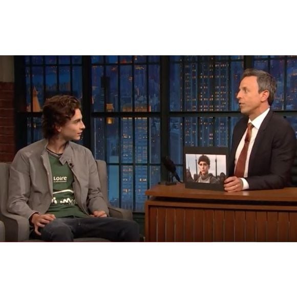 Timothée Chalamet porte un maillot de Saint-Etienne