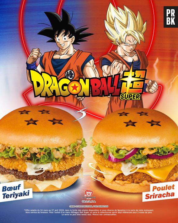 Dragon Ball : des burgers spéciaux chez Quick