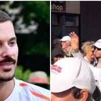 M. Pokora porte la flamme olympique