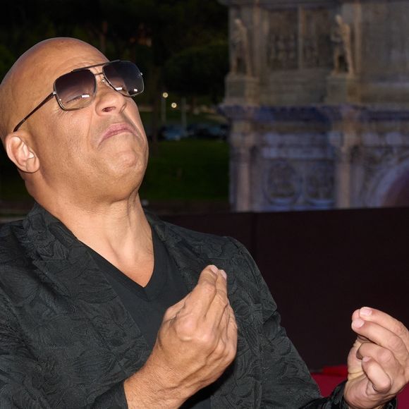 Vin Diesel à la première du film "Fast & Furious X" à Rome, le 12 mai 2023.