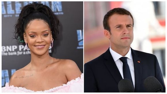 Rihanna reçue par Emmanuel Macron