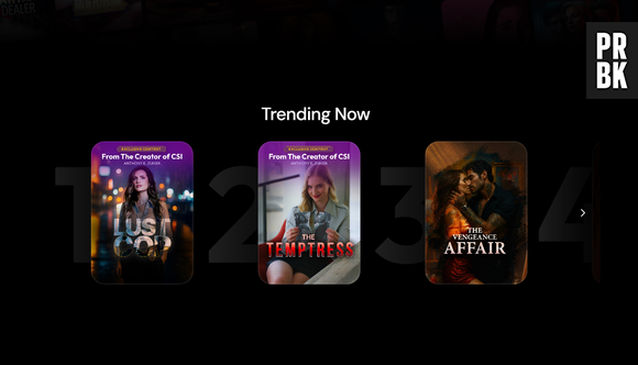 Aperçu des shows verticaux sur la plateforme GammaTime