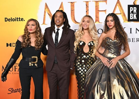 Première à Los Angeles de « Mufasa : Le Roi Lion » de Disney avec Tina Knowles, Jay-Z, Beyoncé et Blue Ivy Carter.