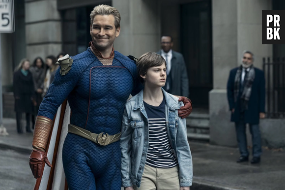 Antony Starr en Homelander dans la série The Boys