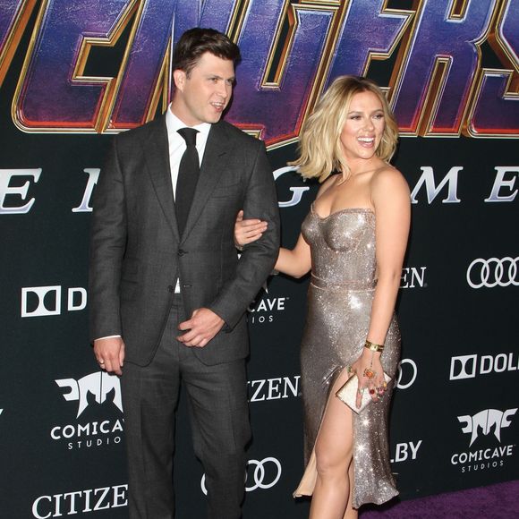 Scarlett Johansson et Colin Jost - Avant-première du film "Avengers : Endgame" à Los Angeles, le 22 avril 2019.