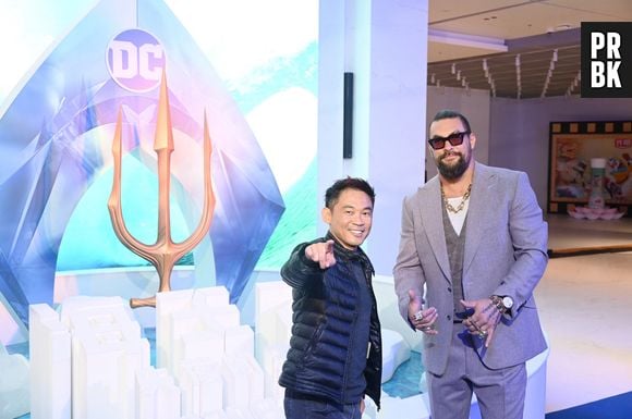 14 décembre 2023, Shanghai, Shanghai, Chine : Le 9 décembre 2023, James Wan, Jason Momoa lors de la promotion de leur nouveau film ''Aquaman et le Royaume Perdu'' à Shanghai. © SIPA Asia / Zuma Press / Bestimage