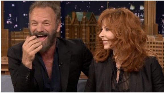 Mylène Farmer et Sting au "Tonight Show"