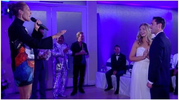 Céline Dion surprend un couple à son mariage