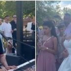 Louane chante au mariage d'une fan
