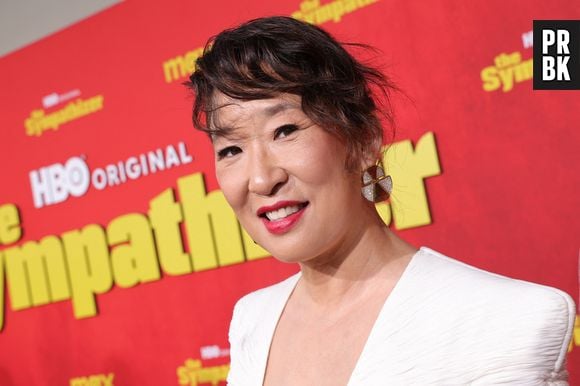 Sandra Oh at HBO's The Sympathizer Premiere on April 9, 2024 at the Paramount Theater in Los Angeles, California on April 9, 2024.