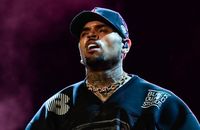 Chris Brown en concert à São Paulo (Brésil) en 2024.