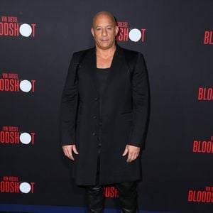 Vin Diesel à la première de Bloodshot au théâtre Regency Village dans le quartier de Westwood à Los Angeles, le 10 mars 2020