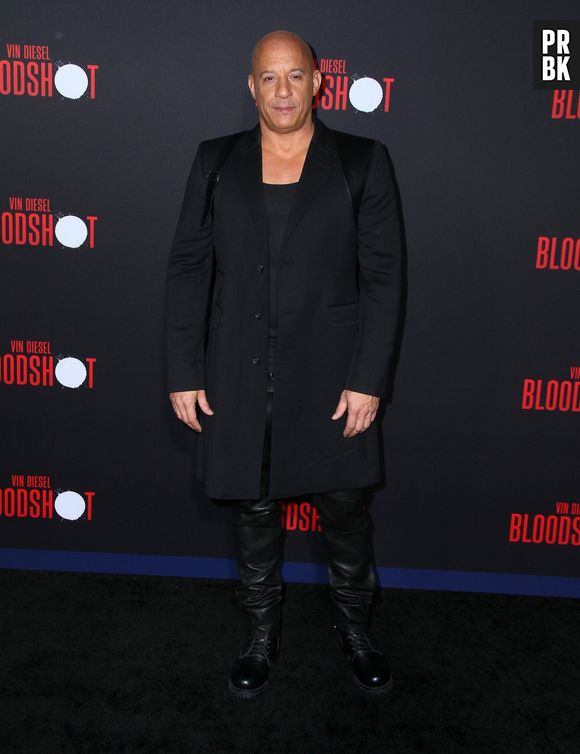 Vin Diesel à la première de Bloodshot au théâtre Regency Village dans le quartier de Westwood à Los Angeles, le 10 mars 2020