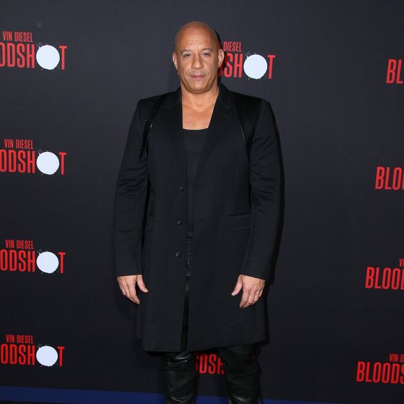 Vin Diesel à la première de Bloodshot au théâtre Regency Village dans le quartier de Westwood à Los Angeles, le 10 mars 2020
