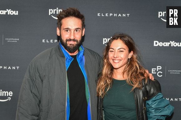 L'acteur français Guillaume Labbe pose avec sa fille et l'actrice Constance Labbe pour un photo-call de la série Dear You au cinéma Pathe Palace à Paris, le 5 février 2025. Photo by Firas Abdullah/ABACAPRESS.COM